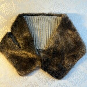 Faux fur stole, scarf, wrap